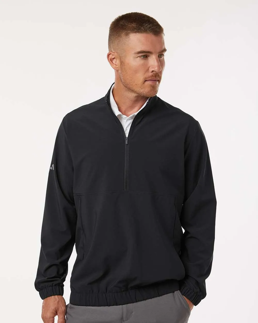 Adidas - Men'S Woven Half-Zip Pullover Labor Day Sale Empower Your Journey
