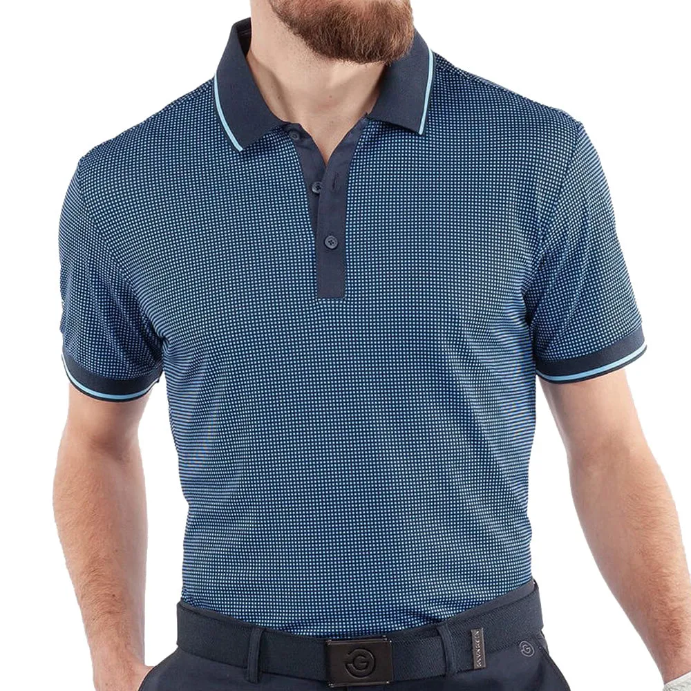 Galvin Green Miller Polo Shirt - Alaskan Blue/Navy Easter Sale Special Offer