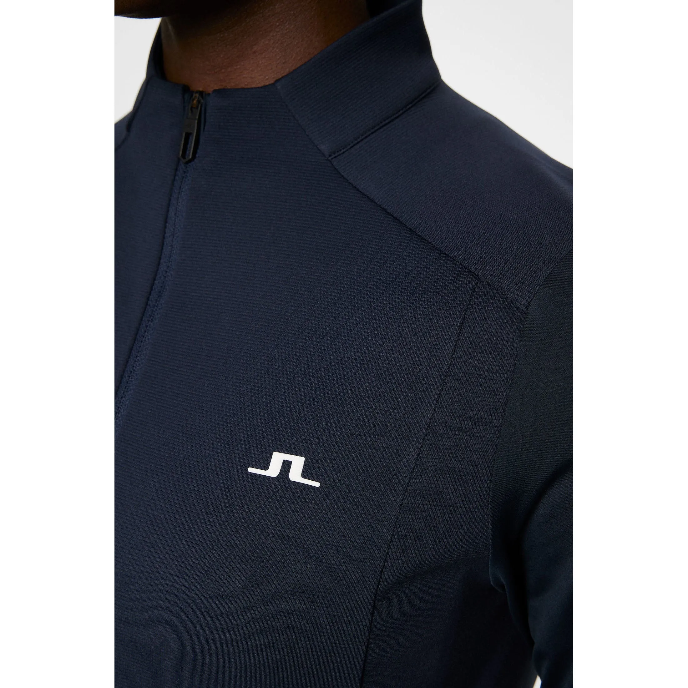 J.Lindeberg Women'S Cindy Quarter Zip Golf Mid-Layer - Jl Navy Unapologetically You Chase What Moves You
