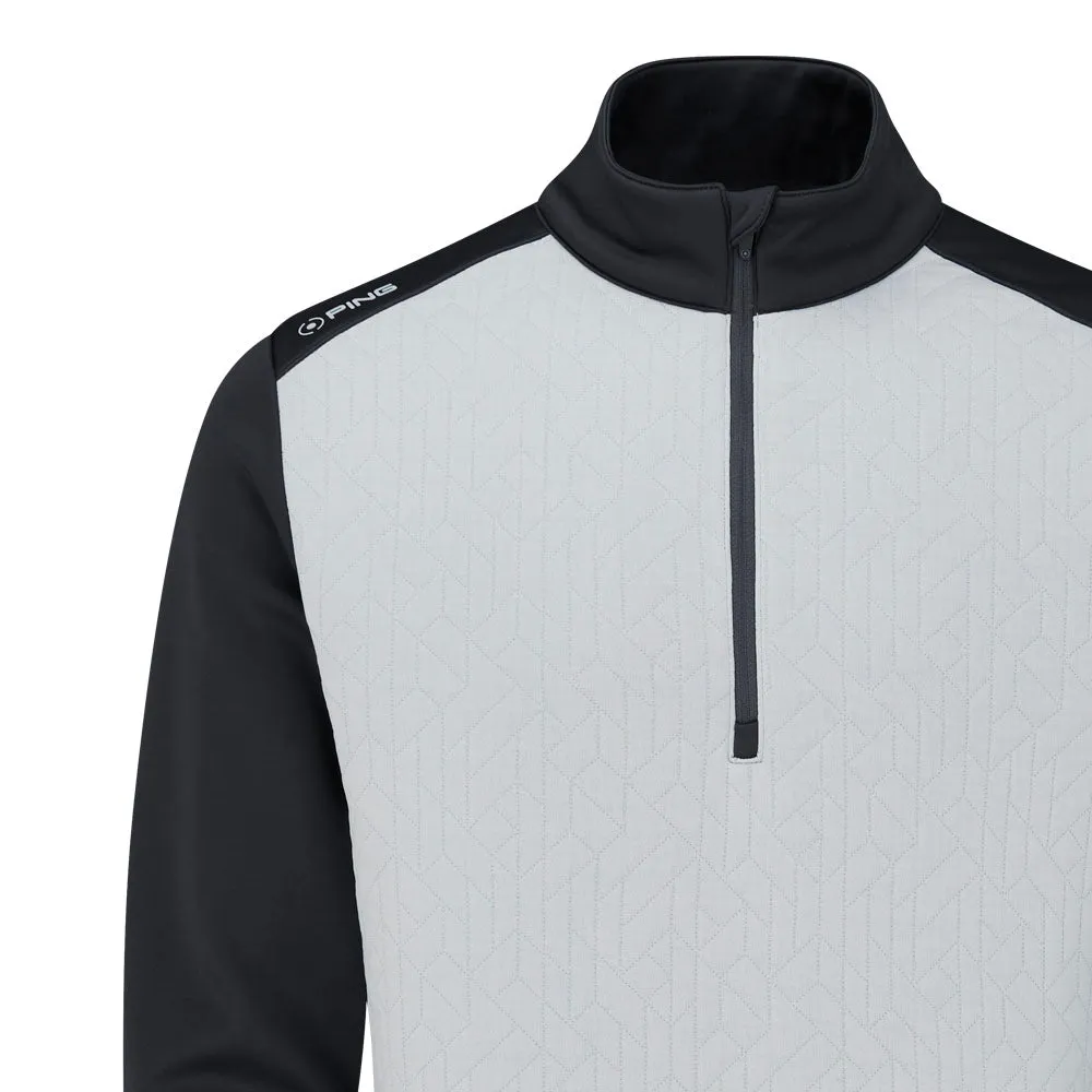 Ping Tobi 1/4 Zip Midlayer - Pearl Grey/Asphalt President's Day Sale
