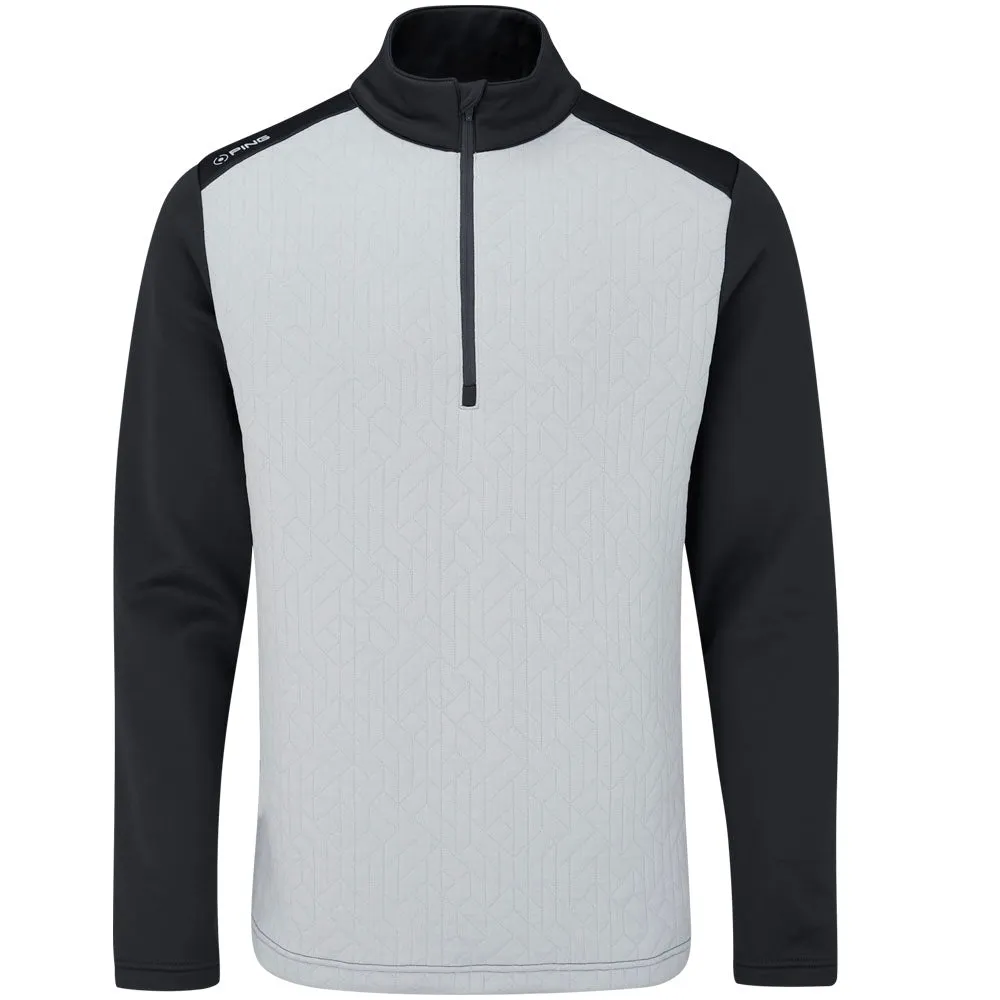 Hit Your Next Level Move Beyond Ordinary Ping Tobi 1/4 Zip Midlayer - Pearl Grey/Asphalt
