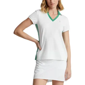 Cyber Monday Sale Rlx Ralph Lauren Women'S Tour Pique - Pure White/Raft Green