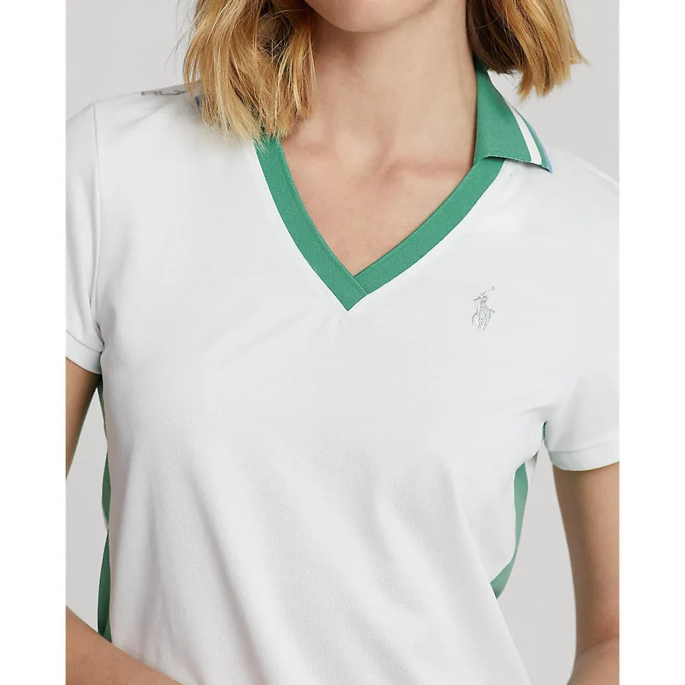 Step Into Strength Thanksgiving Day Sale Rlx Ralph Lauren Women'S Tour Pique - Pure White/Raft Green