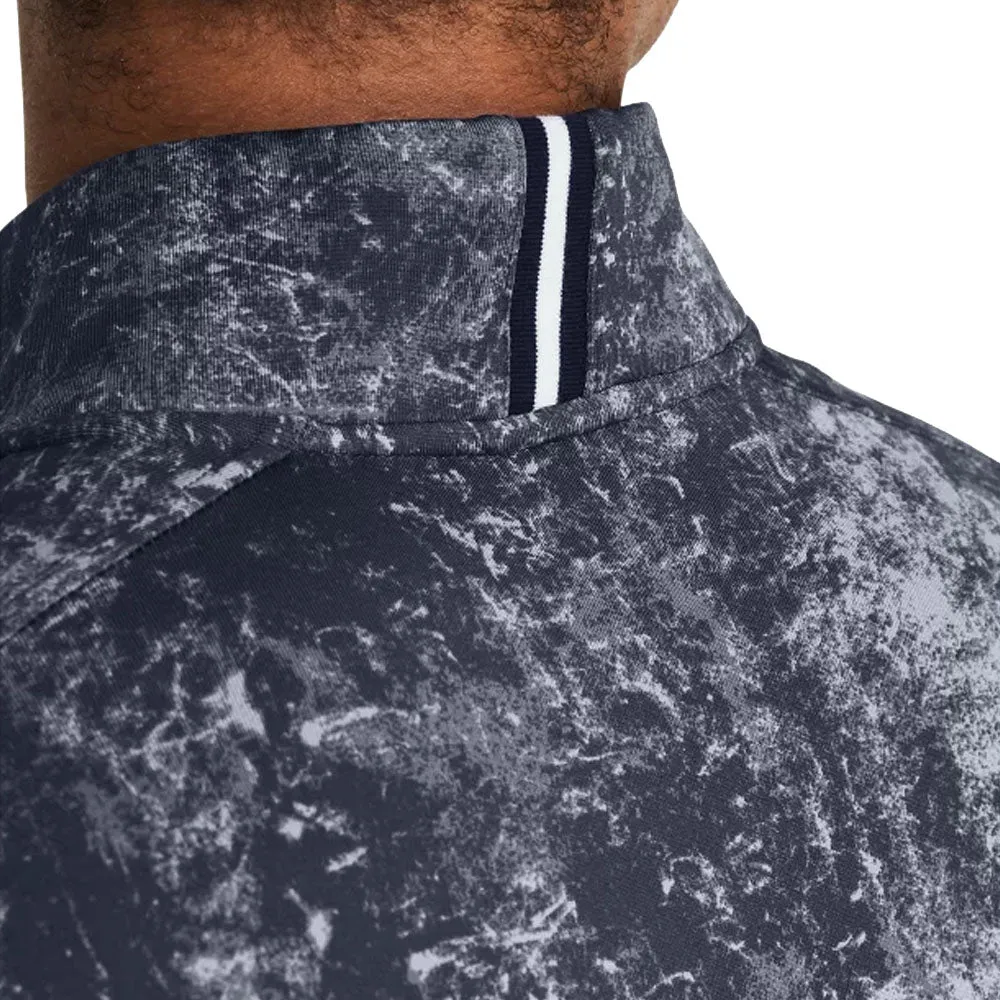 Move Beyond Ordinary Under Armour Playoff Printed 1/4 Zip Pullover - Downpour Gray/Midnight Navy/Midnight Navy
