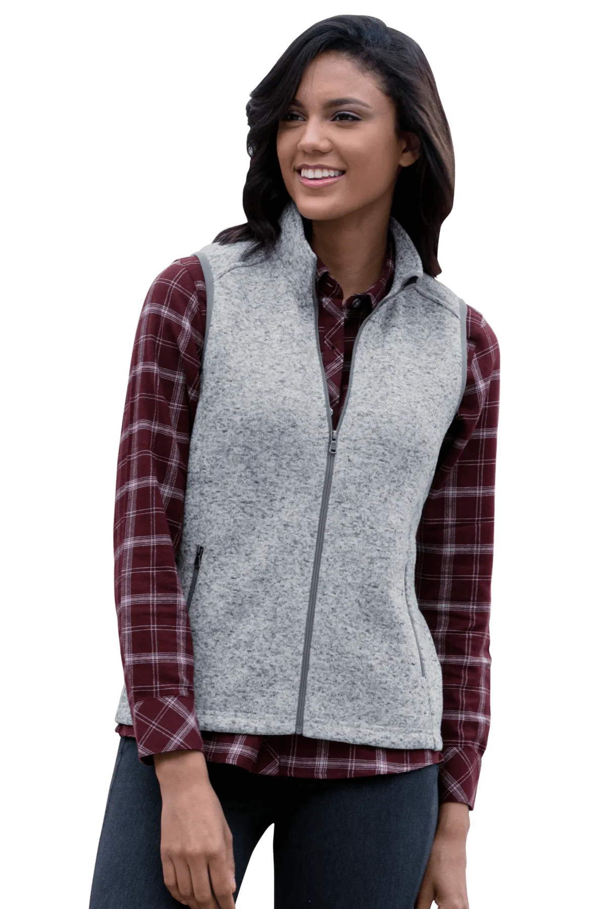 Women'S Summit Sweater-Fleece Vest Rise Every Time
