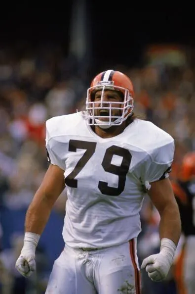 Bob Golic 3x Pro Bowls Signed Cleveland Browns Speed Mini Helmet (JSA COA)
