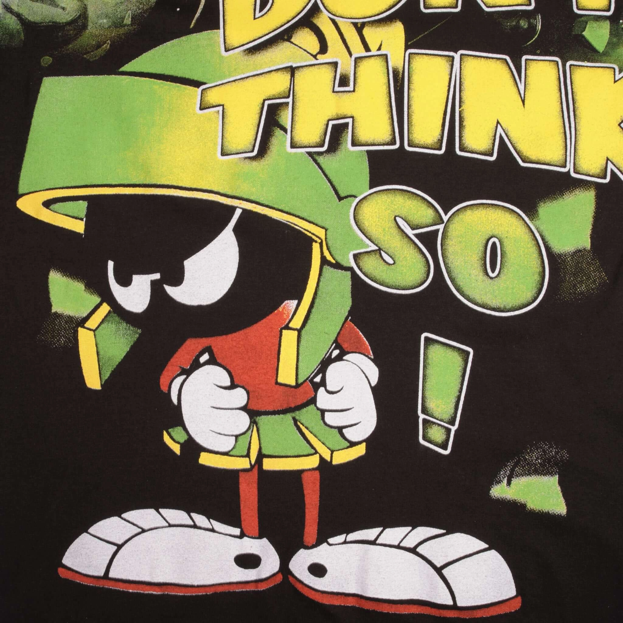 BOOTLEG ALL OVER PRINT MARVIN THE MARTIAN TEE SHIRT SIZE LARGE SINGLE STITCH