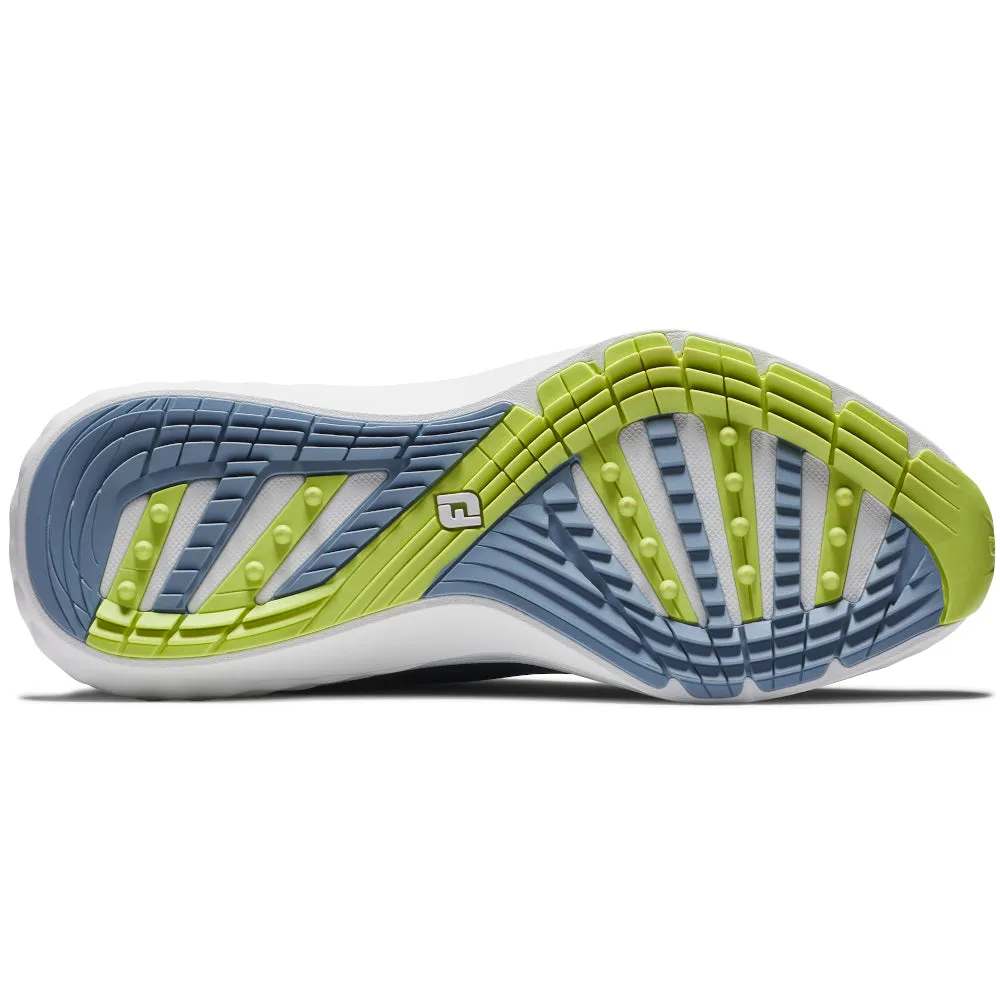 Footjoy Quantum Spikeless Waterproof Shoes - Navy/White/Lime Break Boundaries