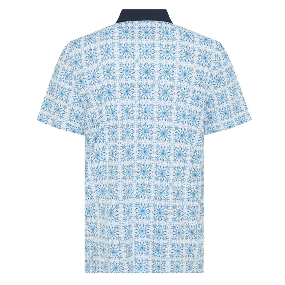 Big Savings Christmas Day Sale Original Penguin PeteS Cocktail Windowpane Polo Shirt - Bright White