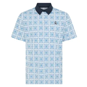 Original Penguin PeteS Cocktail Windowpane Polo Shirt - Bright White Own Every Step Empower Your Journey