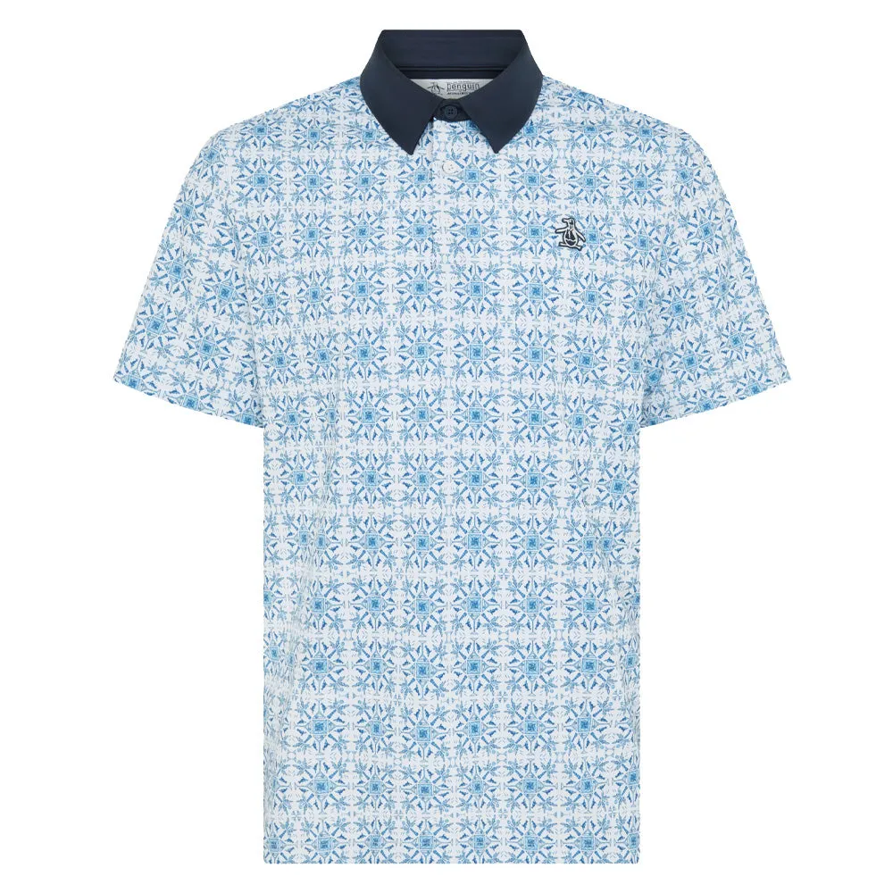 Original Penguin PeteS Cocktail Windowpane Polo Shirt - Bright White Own Every Step Empower Your Journey