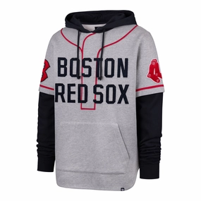 BOSTON RED SOX COOPERSTOWN GAME FELT FIFTIES '47 SHORTSTOP PULLOVER HOOD
