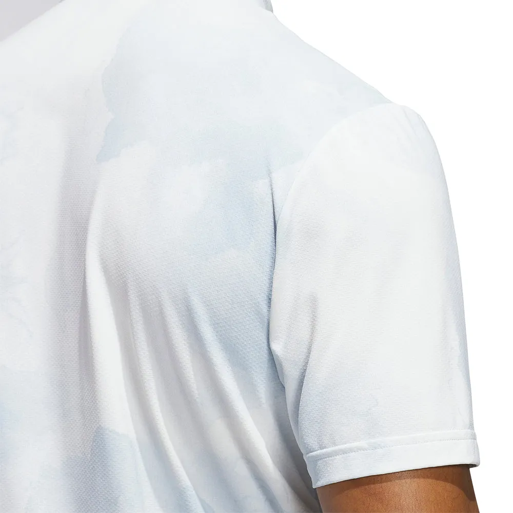 Adidas Ultimate365 Tour Adicool Lc Polo Shirt - Wonder Blue/White Be Unstoppable