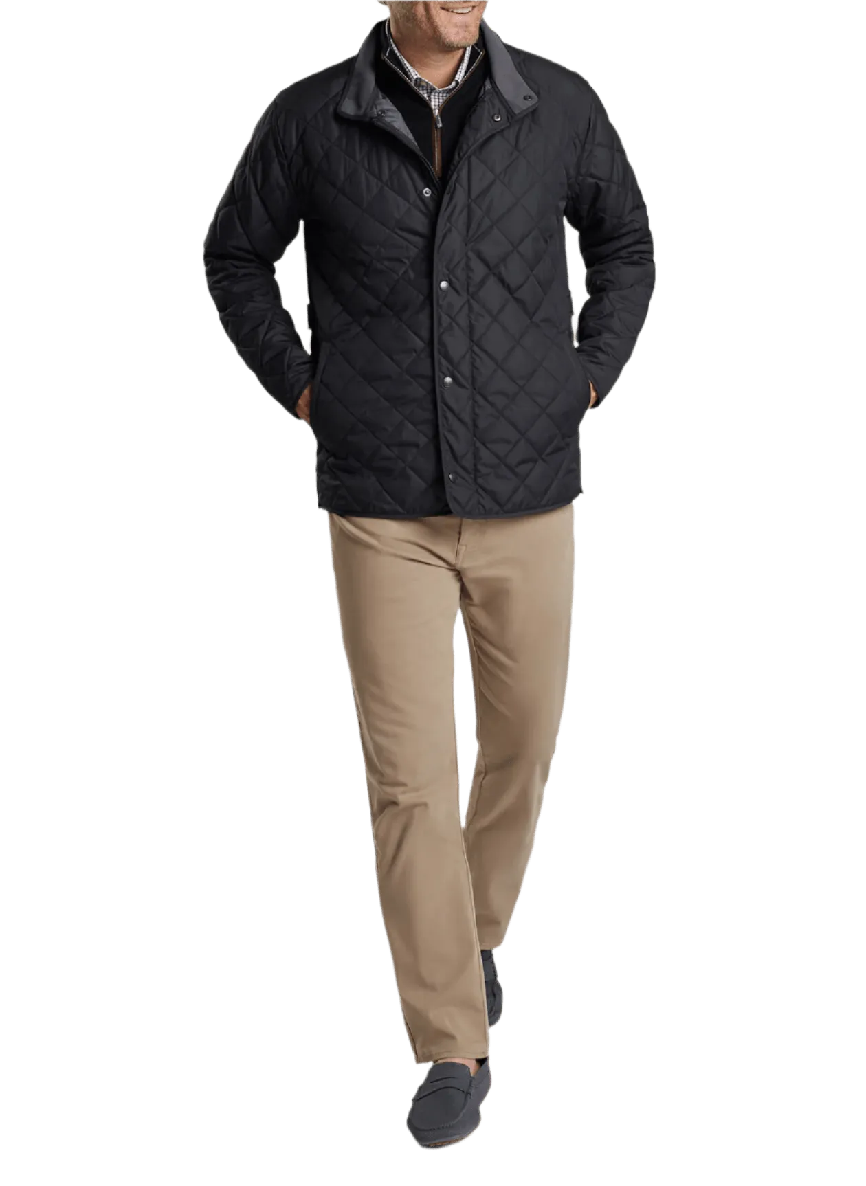 Loud Looks, Smooth Moves The Fast Lane Choice Peter Millar - Men'S Suffolk Coat - Black