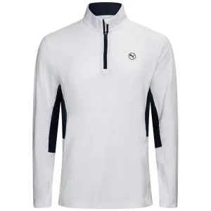 Puma Pure 2.0 1/4 Zip Pullover - White Glow Winter Sale