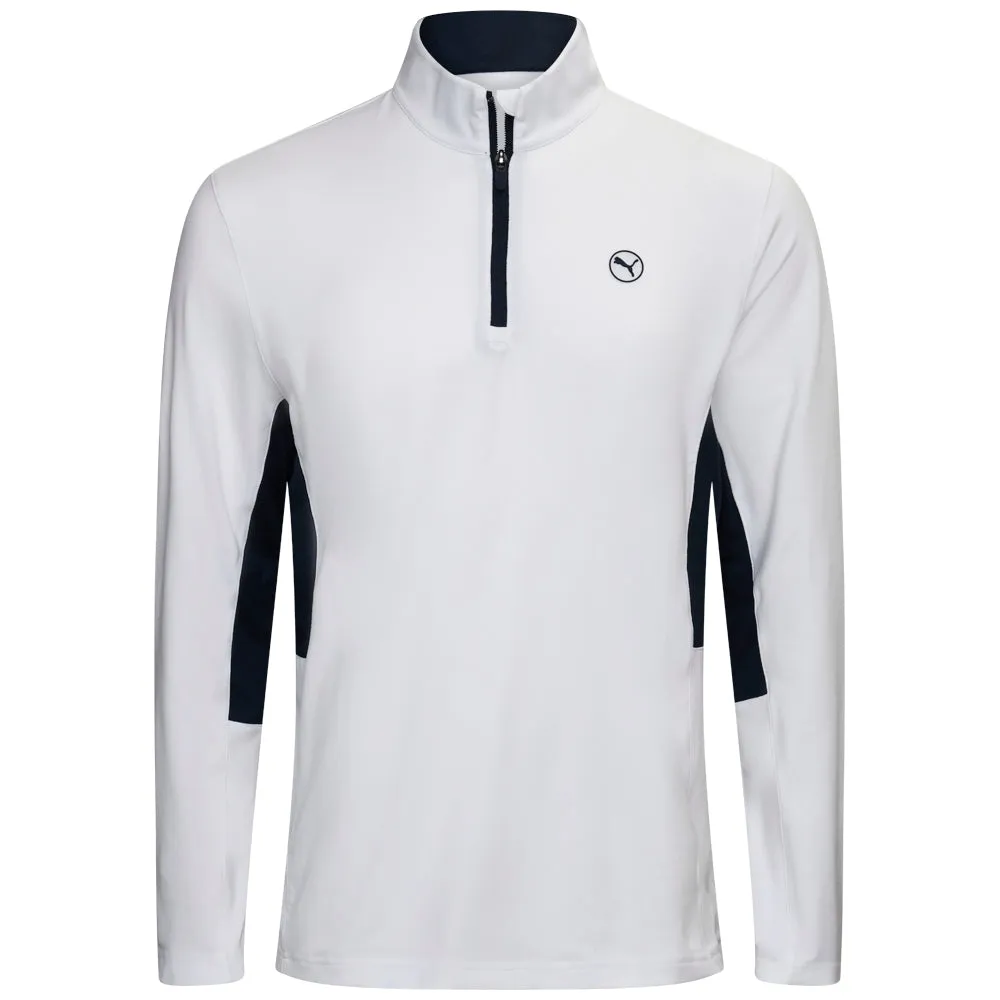 Puma Pure 2.0 1/4 Zip Pullover - White Glow Winter Sale