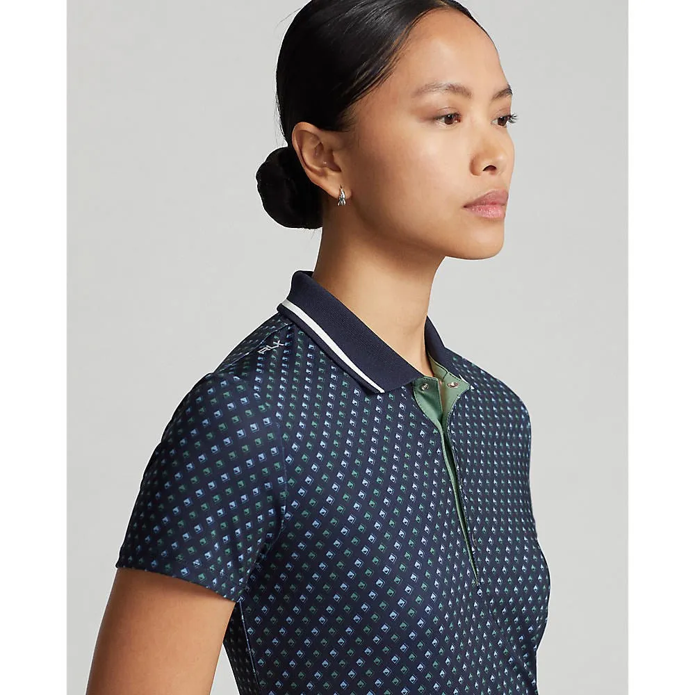 Step into the Beat Rlx Ralph Lauren Women'S Printed Airflow Polo Golf Polo Shirt - Sport Diamond