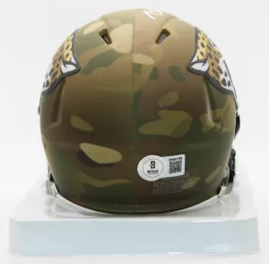 Brian Thomas Jacksonville Jaguars Signed Camo Mini Helmet