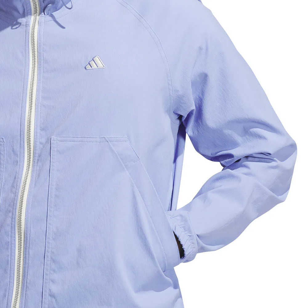 Unleash Your Power Adidas Go-To Utility Dwr Full Zip Jacket - Blue Spark