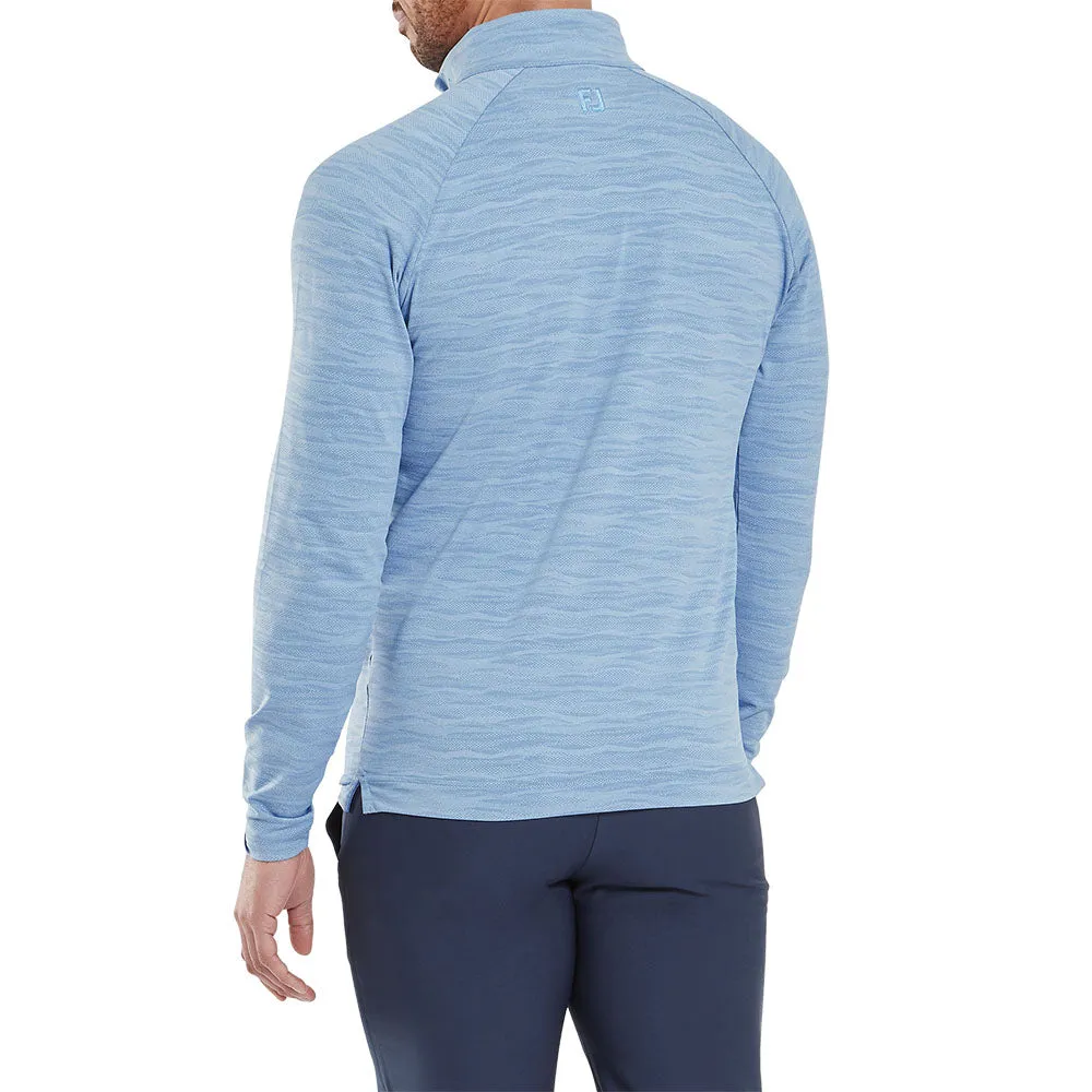 Footjoy Wave Jacquard Chill-Out Pullover - Blue Jay Own the Moment Father's Day Sale