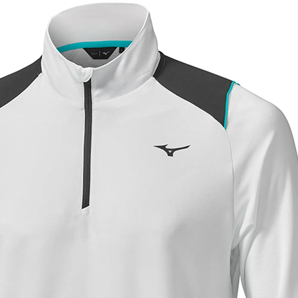 Mizuno Breath Thermo Elite 1/4 Zip Pullover - Grey Style Meets Power