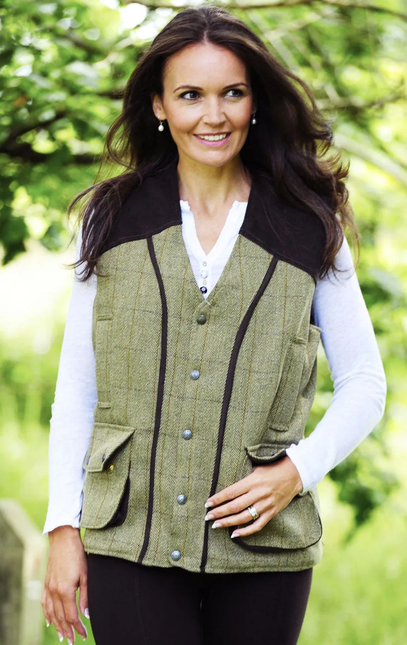 Bronte Derby Tweed Field Waistcoat Long Sleeve Cotton Shirts