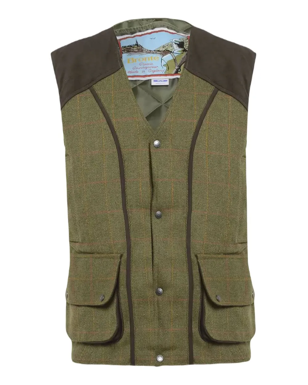 Bronte Derby Tweed Field Waistcoat Long Sleeve Cotton Shirts
