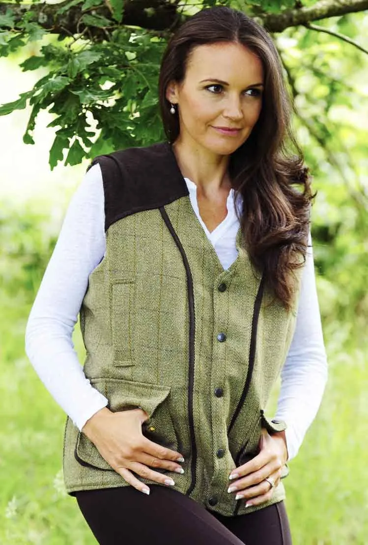 Bronte Derby Tweed Field Waistcoat Long Sleeve Cotton Shirts