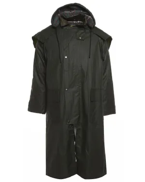 Bronte Long Wax Cotton Coat Seam-Sealed Rain Jackets