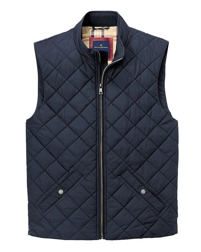 Brooks Brothers - Men'S Quilted Vest Walk with Power Loud Looks, Smooth Moves