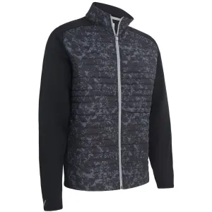 Loud Looks, Smooth Moves Move Beyond Ordinary Callaway Abstract Camo Mixed Media Jacket - Caviar