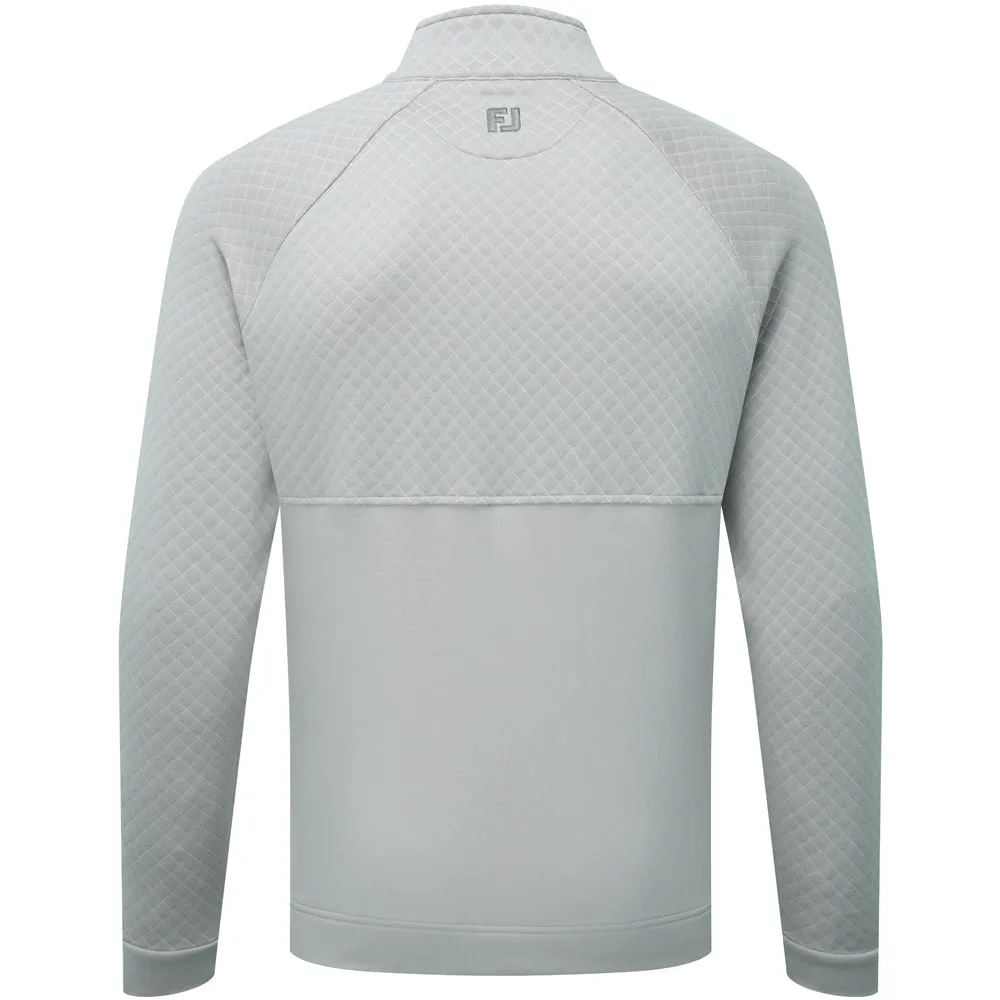 Footjoy Jacquard Thermal 1/4 Zip Chillout - Grey Back To School Sale