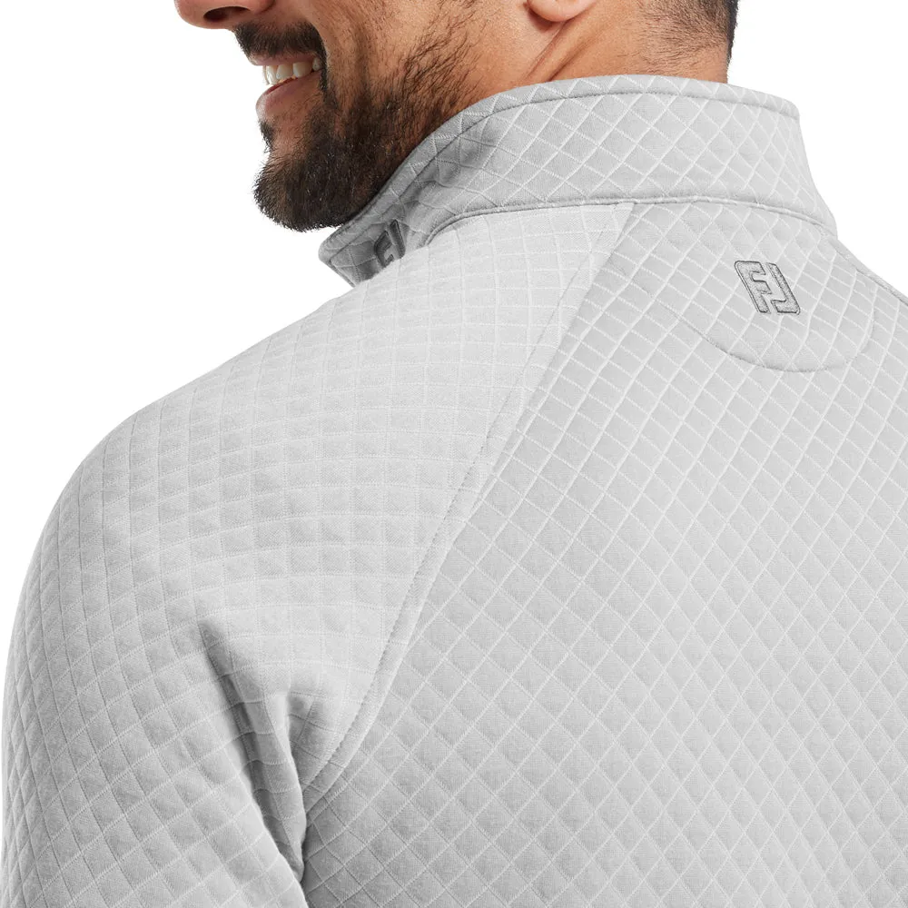 Footjoy Jacquard Thermal 1/4 Zip Chillout - Grey President's Day Sale