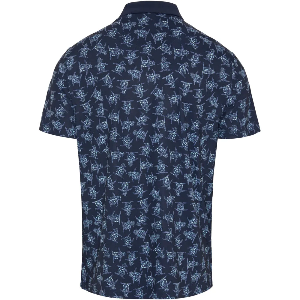 Labor Day Sale Stride with Confidence Original Penguin All Over 60 Floral Print Polo Shirt - Black Iris