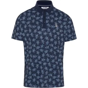 Original Penguin All Over 60 Floral Print Polo Shirt - Black Iris Walk with Purpose Game-Changer Footwear