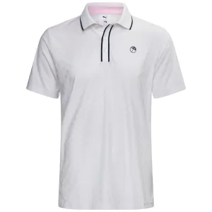 Puma X Ap Tipped Jacquard Polo Shirt - White Glow All Saints' Day Sale Stride with Confidence