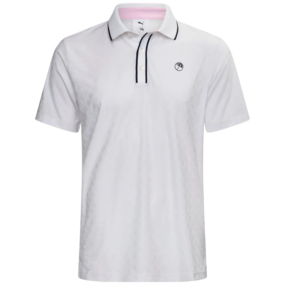 Puma X Ap Tipped Jacquard Polo Shirt - White Glow All Saints' Day Sale Stride with Confidence