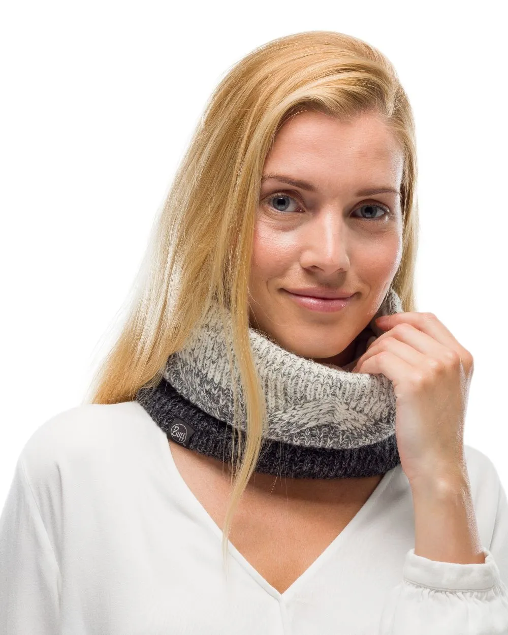 Buff Masha Knitted Polar Neck Warmer Buff Neck Gaiter Men