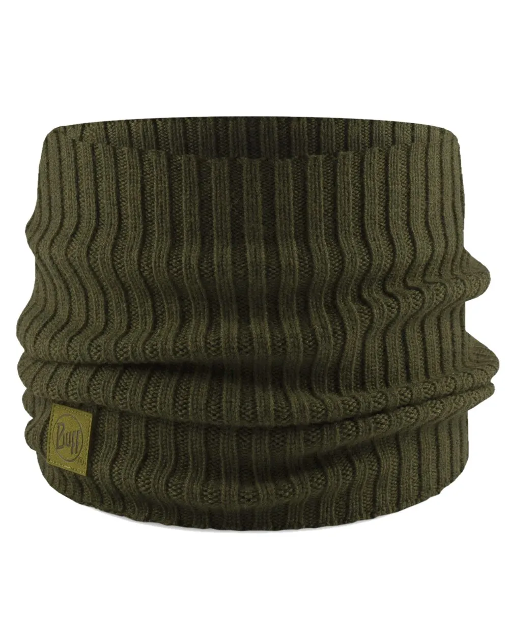 Buff Norval Merino Wool Knitted Neck Warmer Buff Neck Gaiter Men