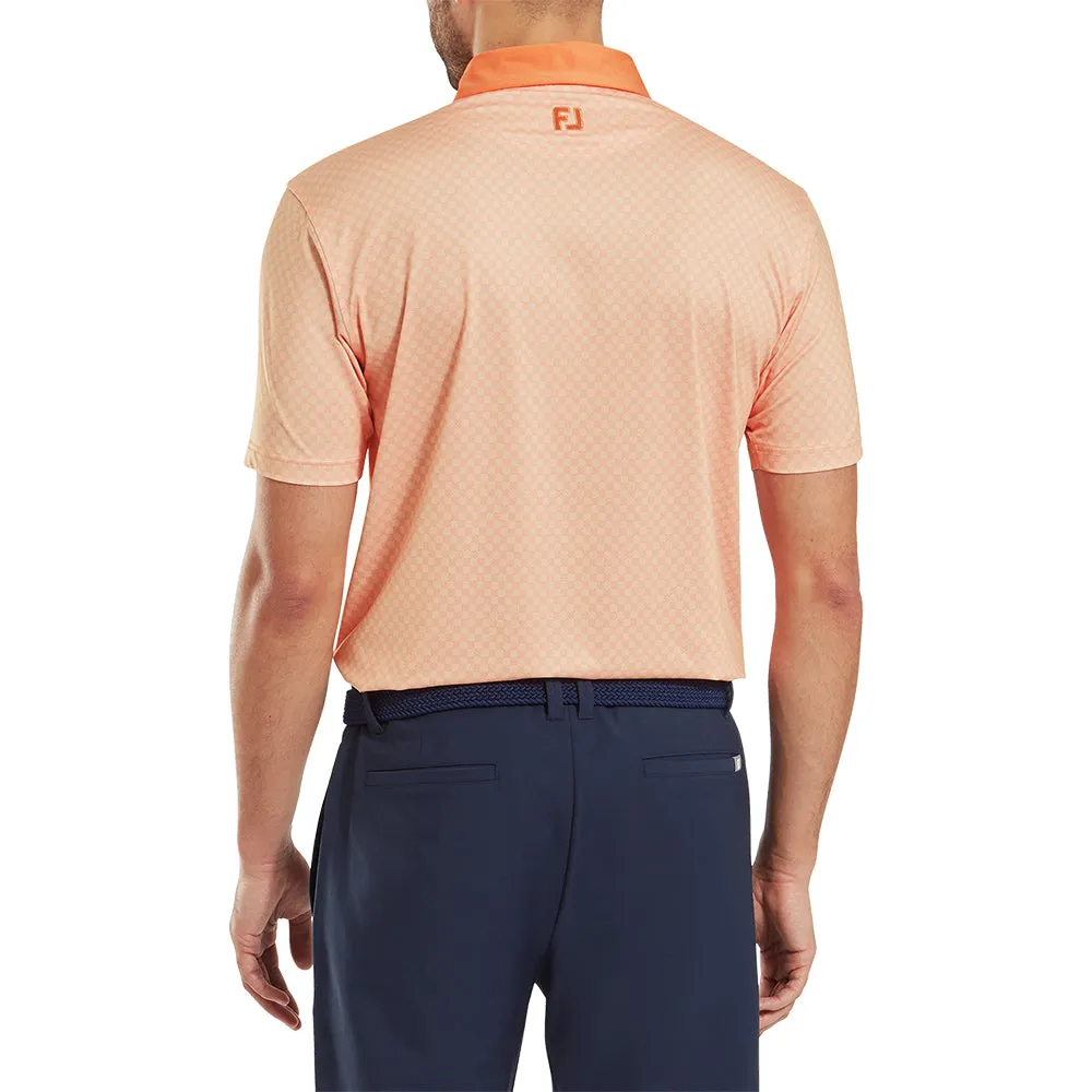 Flash Sale Footjoy Checker Jacquard Polo Shirt - Orange/White