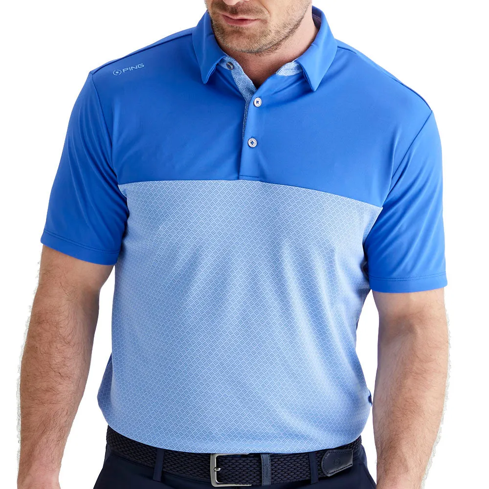Be Unstoppable Push Beyond Limits Ping Hall Polo Shirt - Ultra Blue/Cornflower Blue