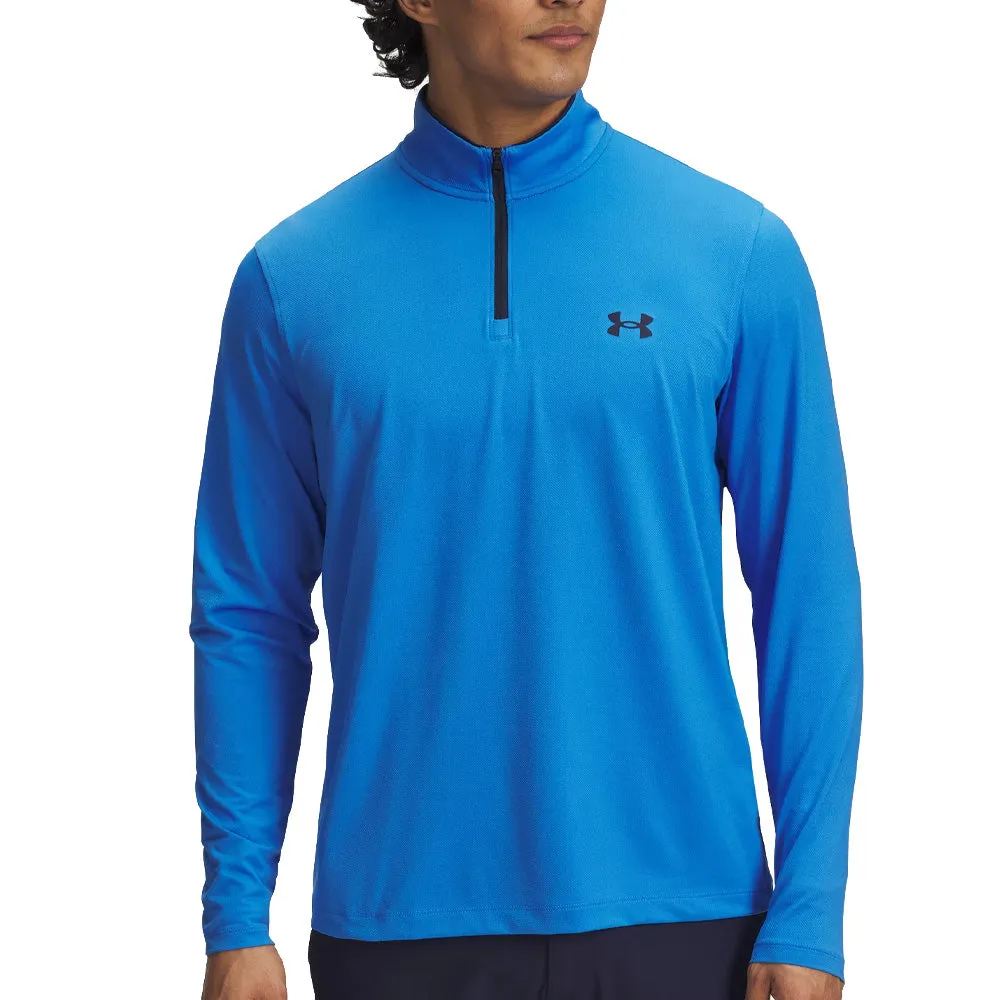 Christmas Day Sale Under Armour Matchplay 1/4 Zip Pullover - Blue Atlantis/Midnight Navy/Midnight Navy