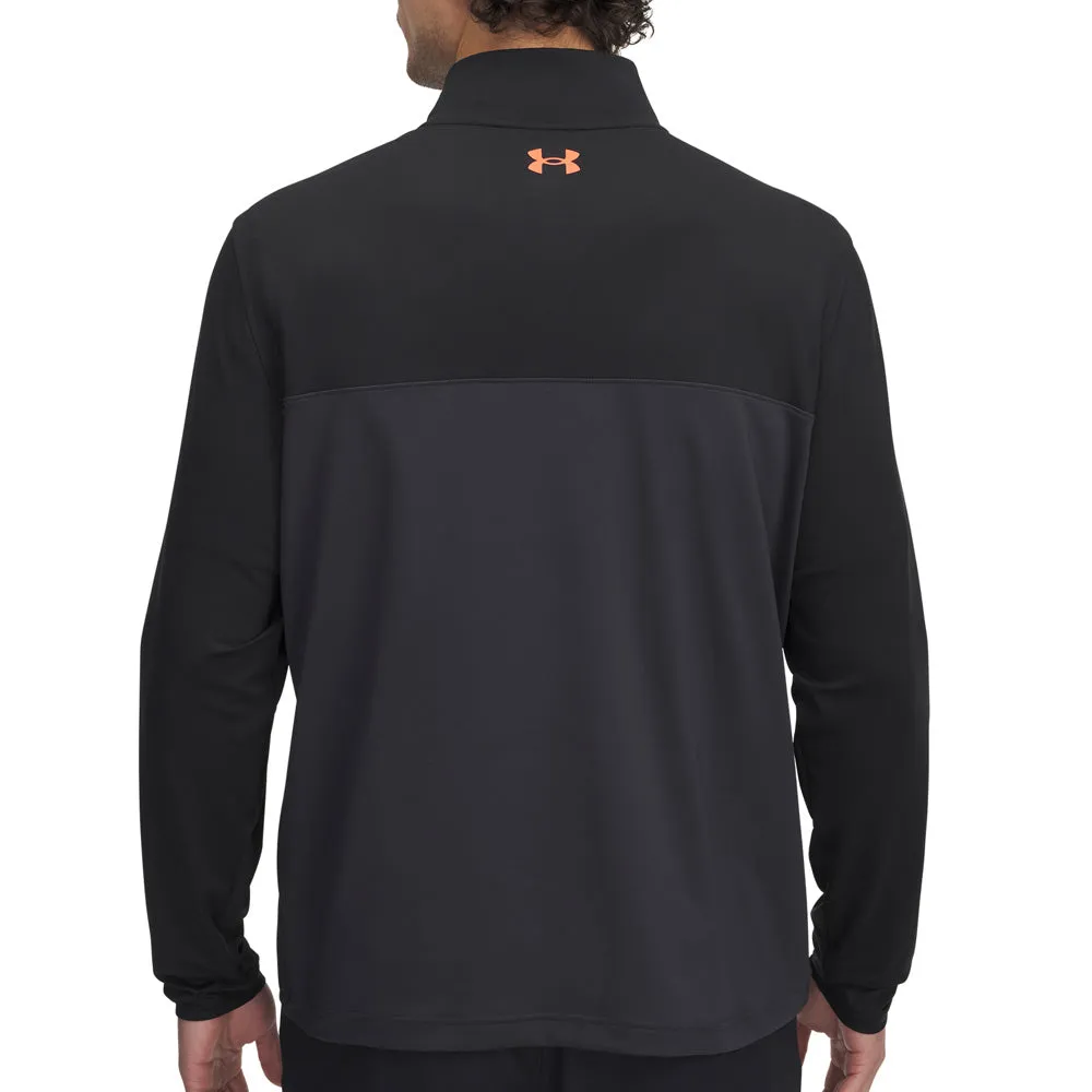 Own the Moment Under Armour T2G 1/4 Zip Pullover - Black/Anthracite/Fire