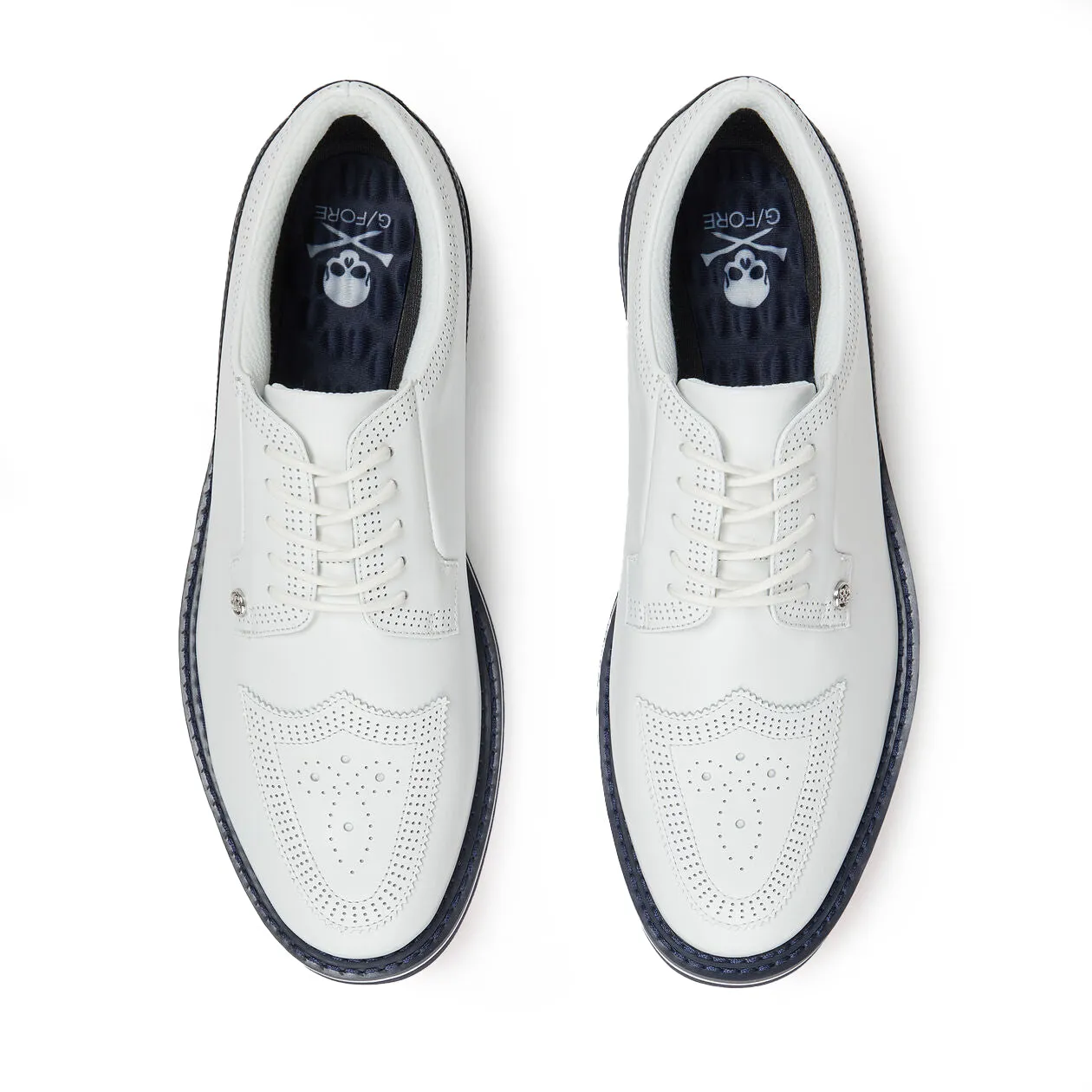 Own the Vibe G/Fore Brogue Gallivanter Golf Shoes - Snow/Twilight