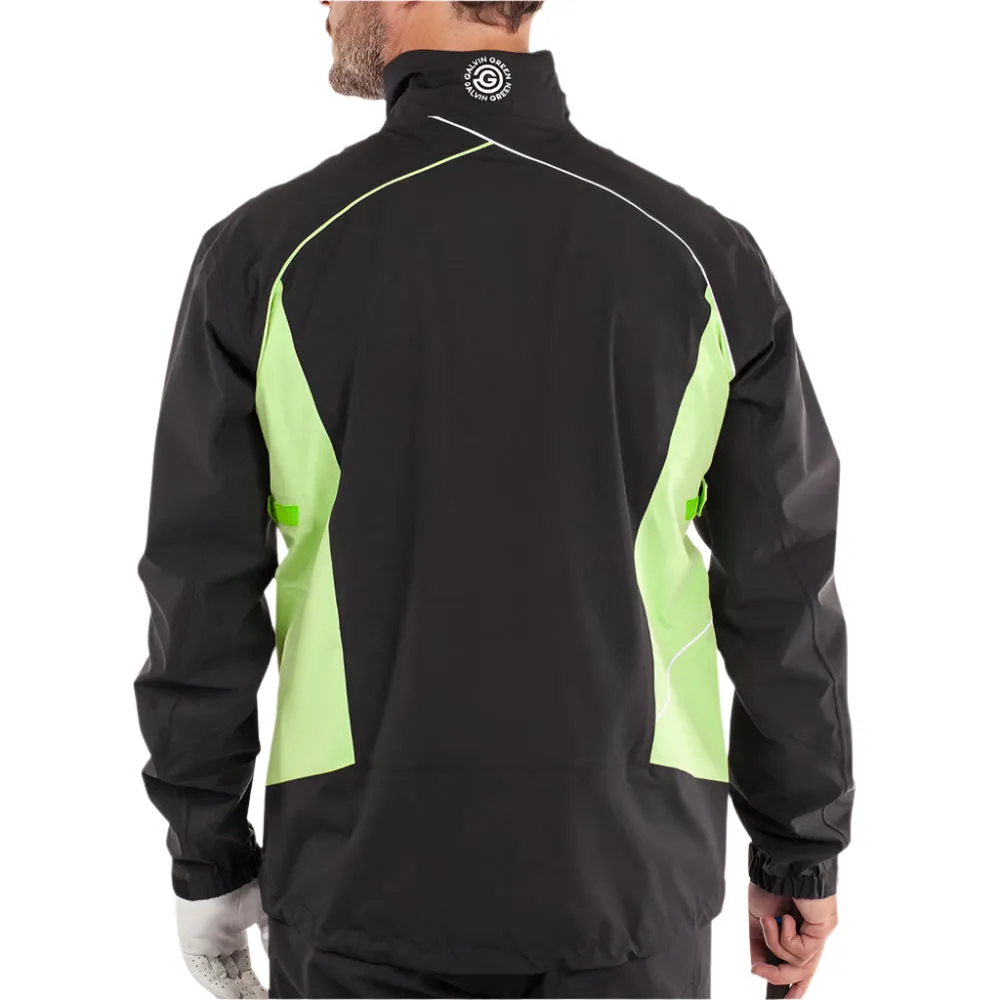 Make a Statement Galvin Green Ames Waterproof Jacket - Black/Fresh Green