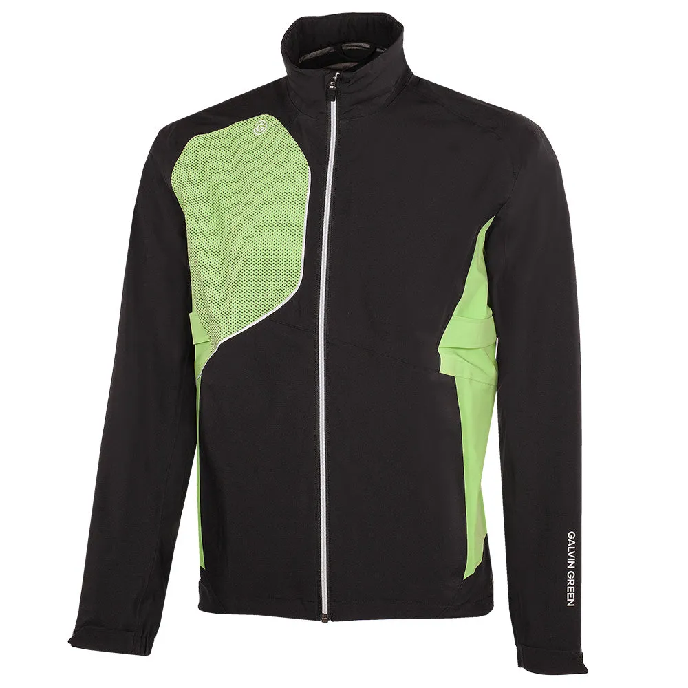 Galvin Green Ames Waterproof Jacket - Black/Fresh Green Labor Day Sale Push Beyond Limits