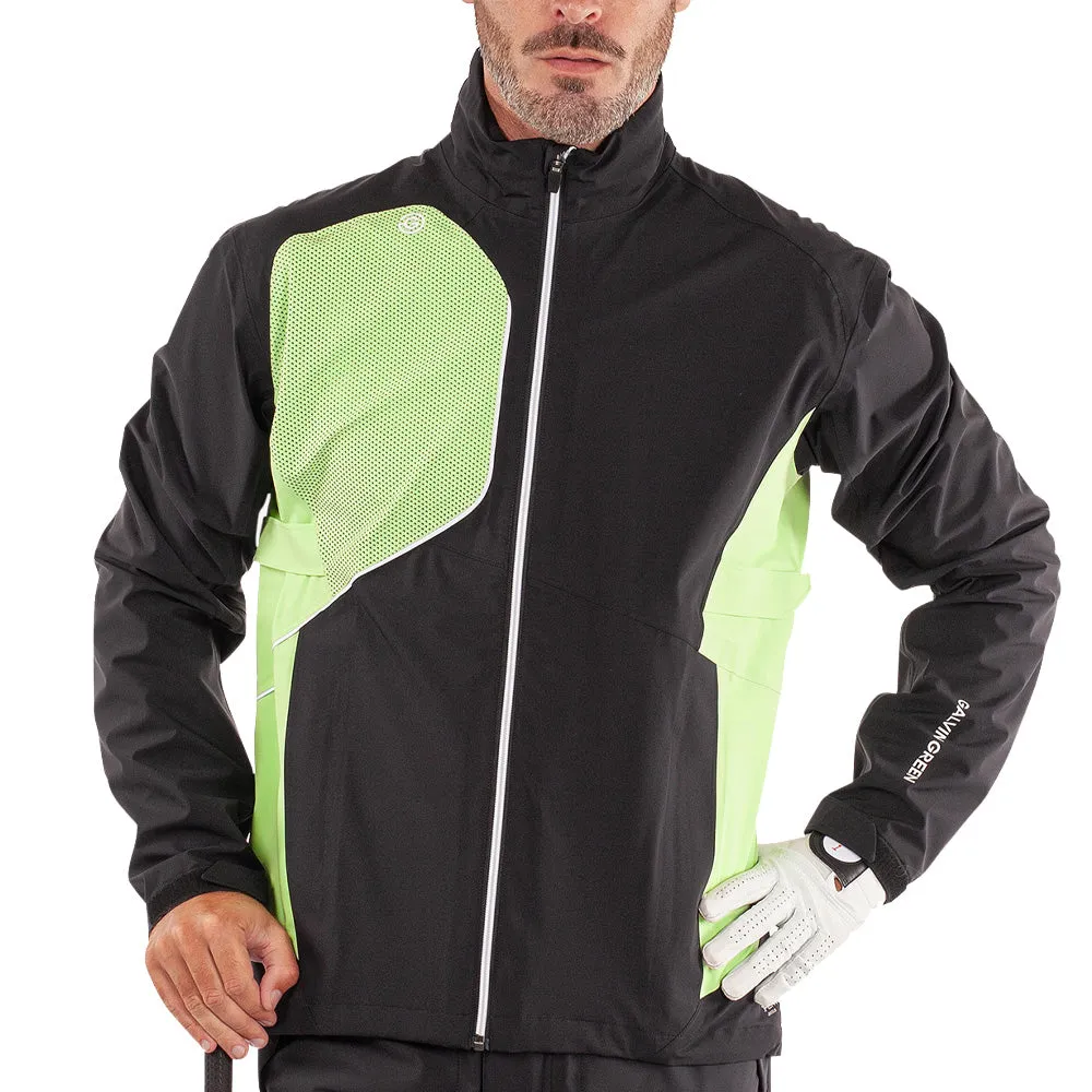 Fearlessly You Galvin Green Ames Waterproof Jacket - Black/Fresh Green