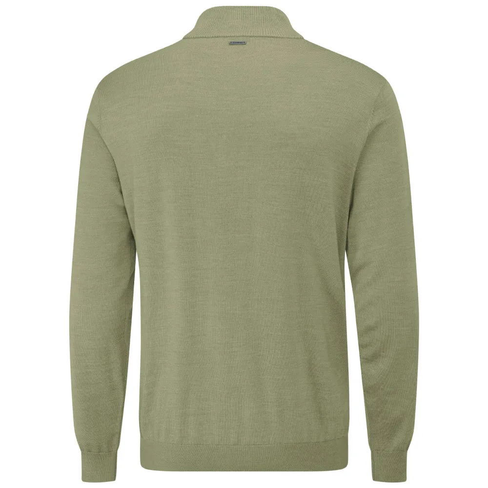 Unleash Your Power Walk with Power Ping Dorset 1/4 Zip Pullover - Lichen Marl