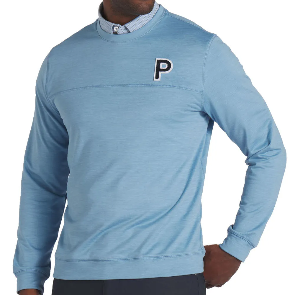 Limited Time Offer Puma Cloudspun Patch Crewneck Sweater - Zen Blue Heather