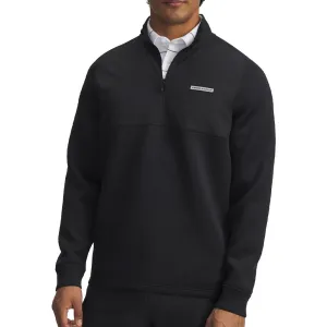 Under Armour Drive Pro Hybrid 1/2 Zip Pullover - Black/Black Confidence Starts Here Redefine Classic